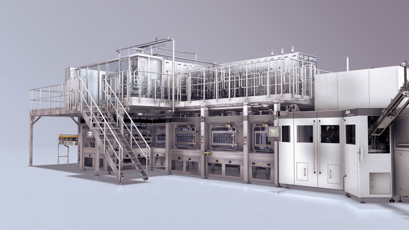 New KHS aseptic block with bottle sterilization